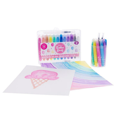 Shimmer Cotton Candy Watercolor Crayons 12pk