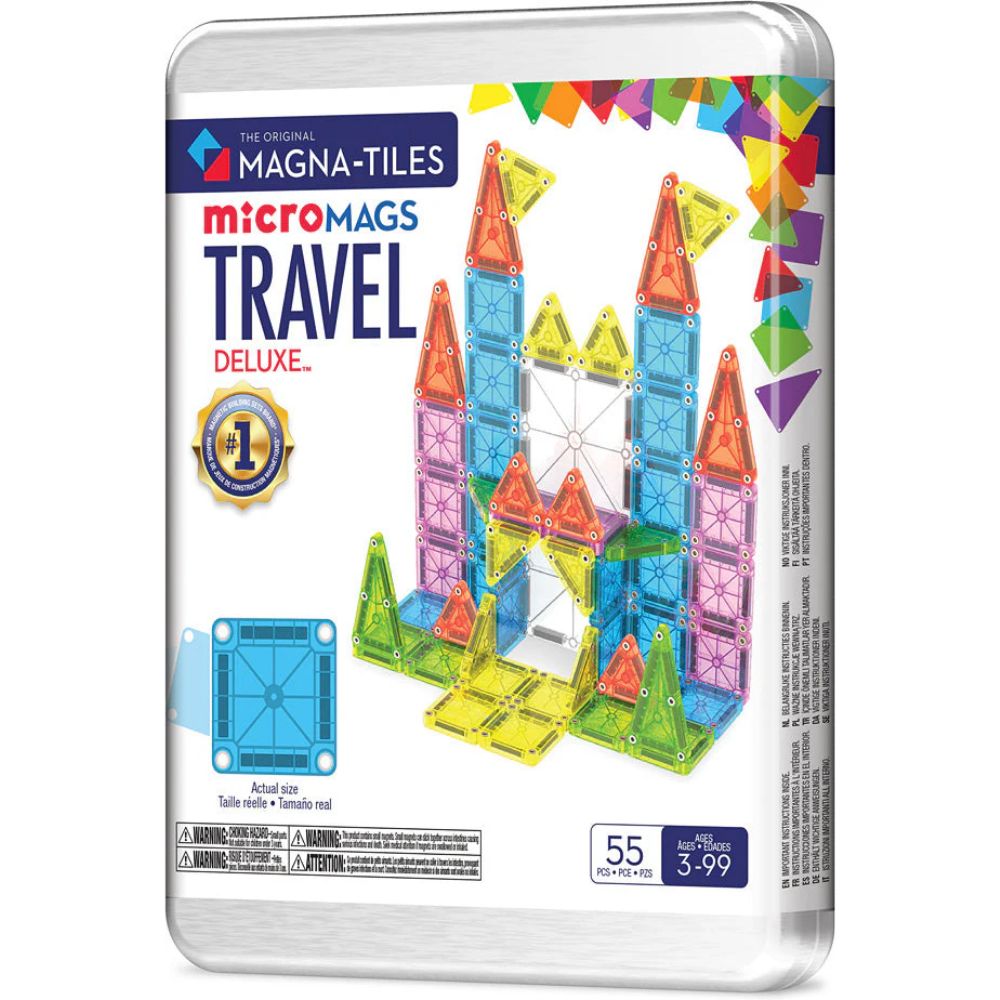 Magna-Tiles microMags Travel Deluxe 55pc