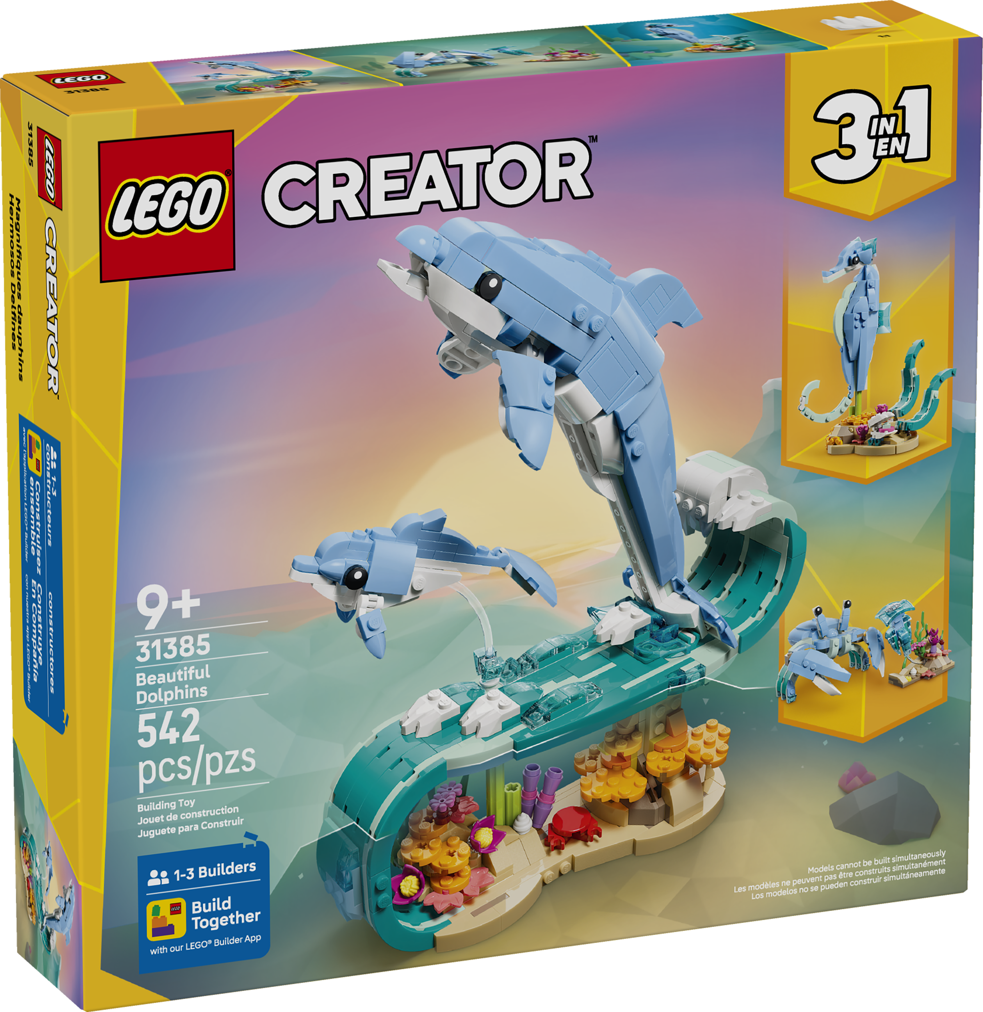31385 LEGO&reg; Creator Sea Animals: Beautiful Dolphins