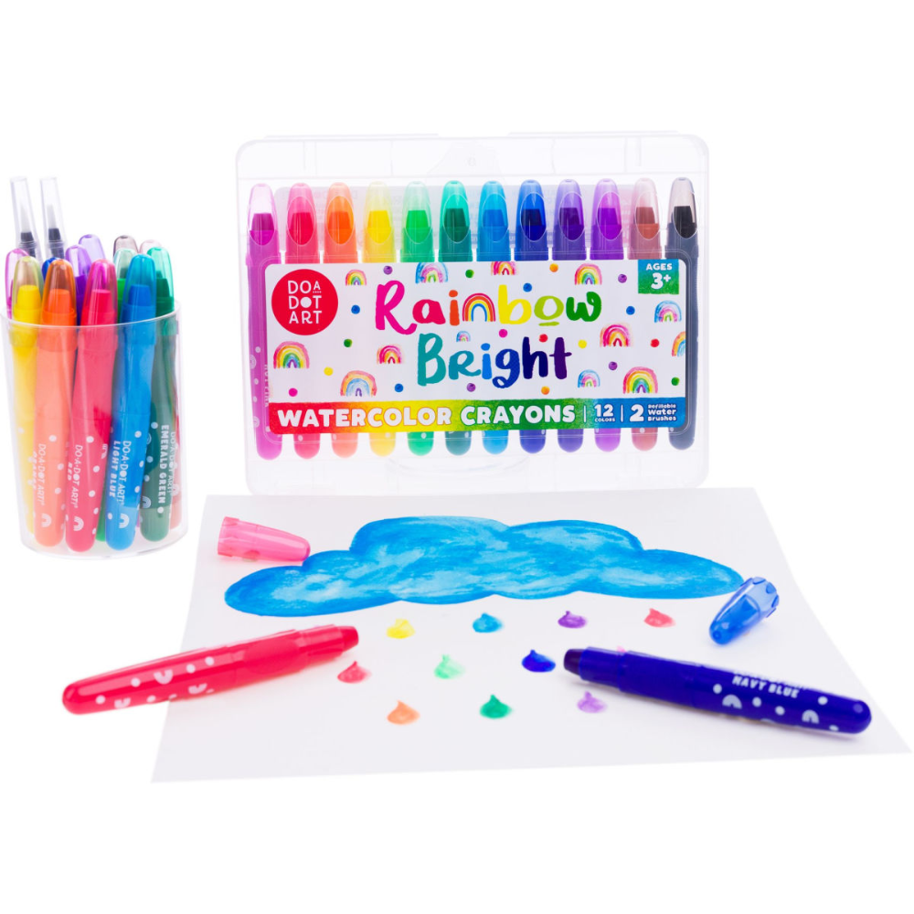 Rainbow Bright Watercolor Crayons 12pk