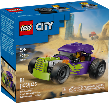 LEGO&reg; City Hot Rod Race Car Building Toy and Minifigure 60485