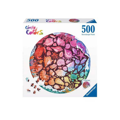 Seashells 500pc Round Puzzle