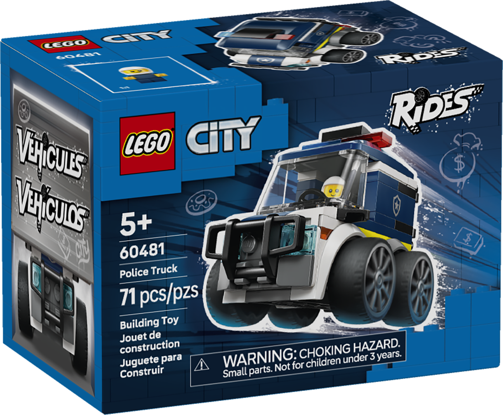 LEGO&reg; City Rides &ndash; Police Truck Toy Building Set 60481