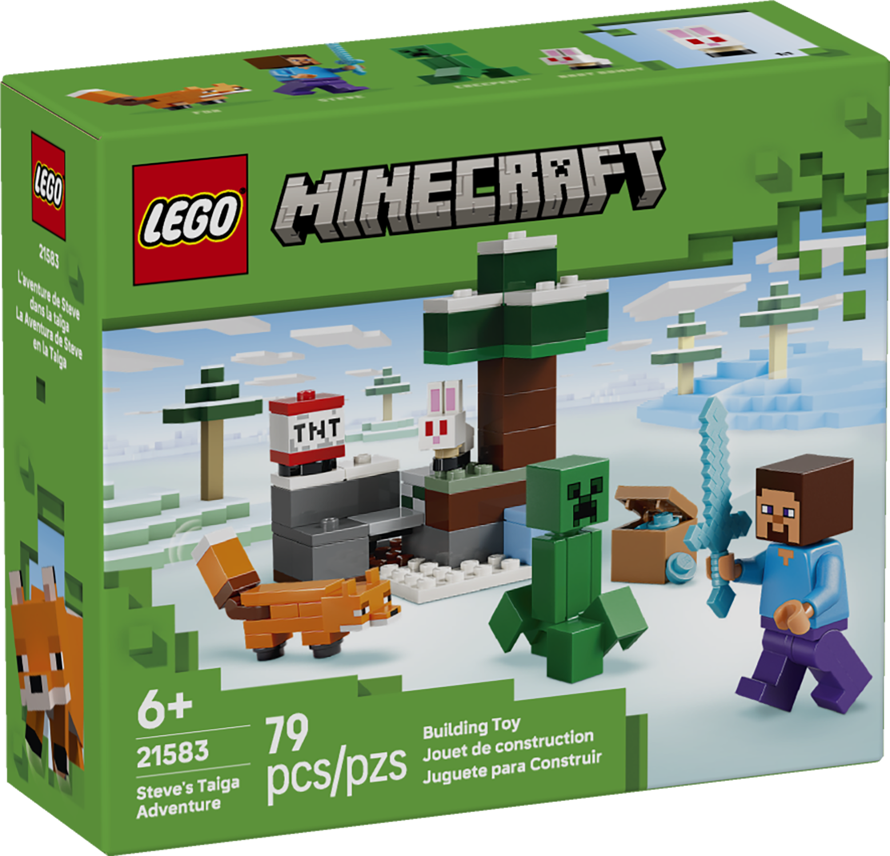 21583 LEGO&reg; Minecraft&reg; Steve&rsquo;s Taiga Adventure