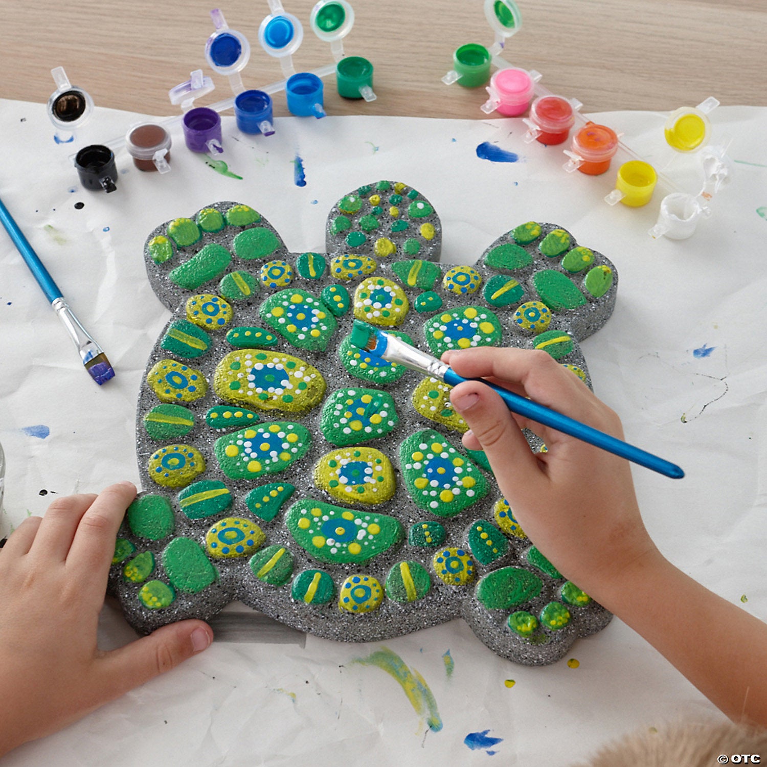 Paint-Your-Own Stepping Stone Turtle