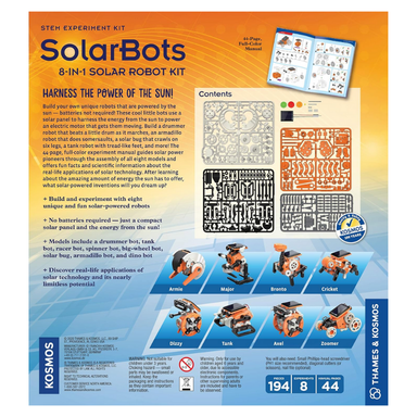 SolarBots: 8-in-1 Solar Robot Kit