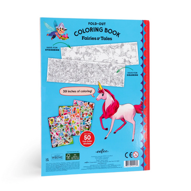 Fold-Out Coloring Book - Fairies &amp; Tales