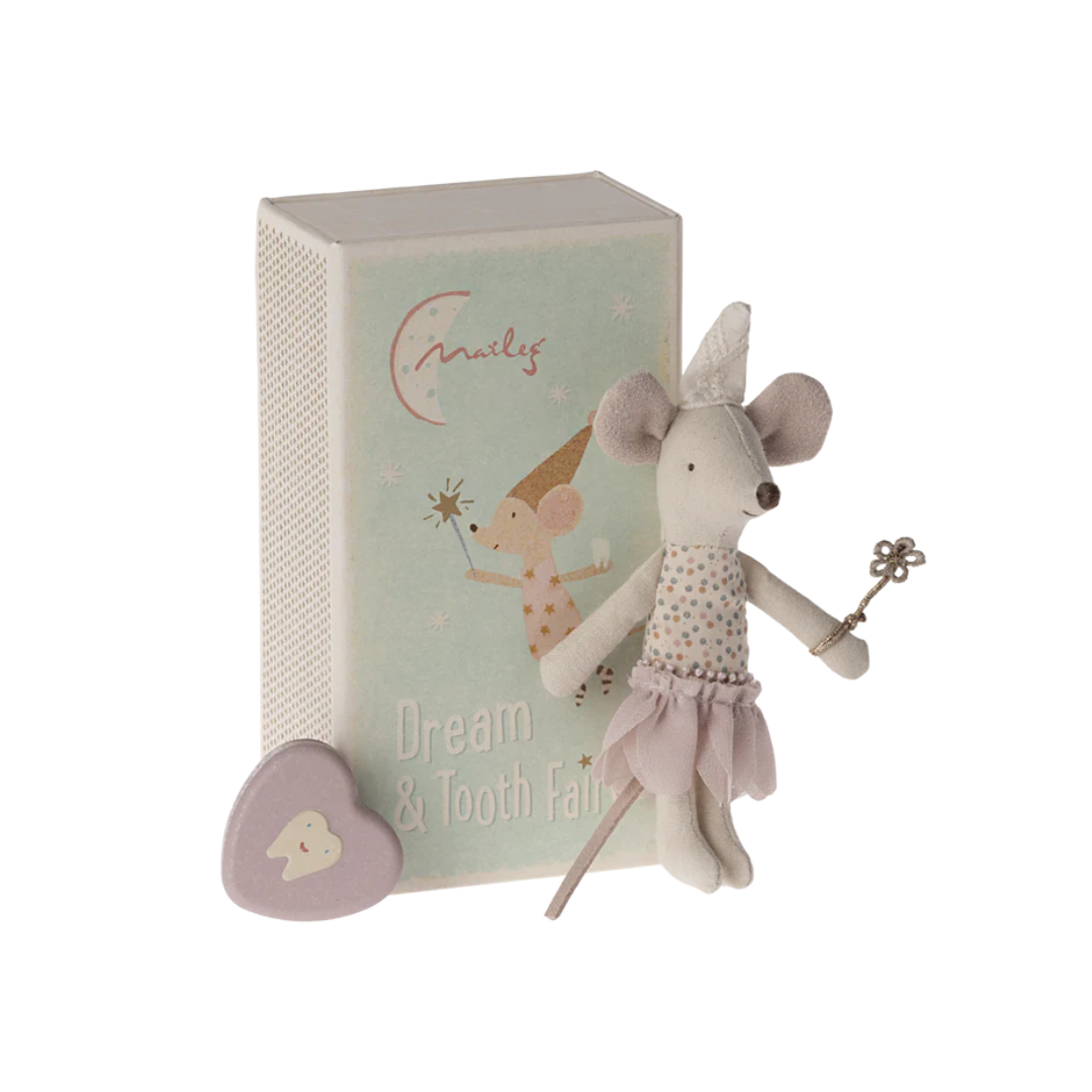 Little Sister Tooth Fairy Mouse in Matchbox