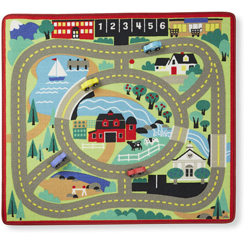 Round the Town Road Rug &amp; Car Set