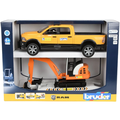 Ram Rental Service Truck with Mini Excavator