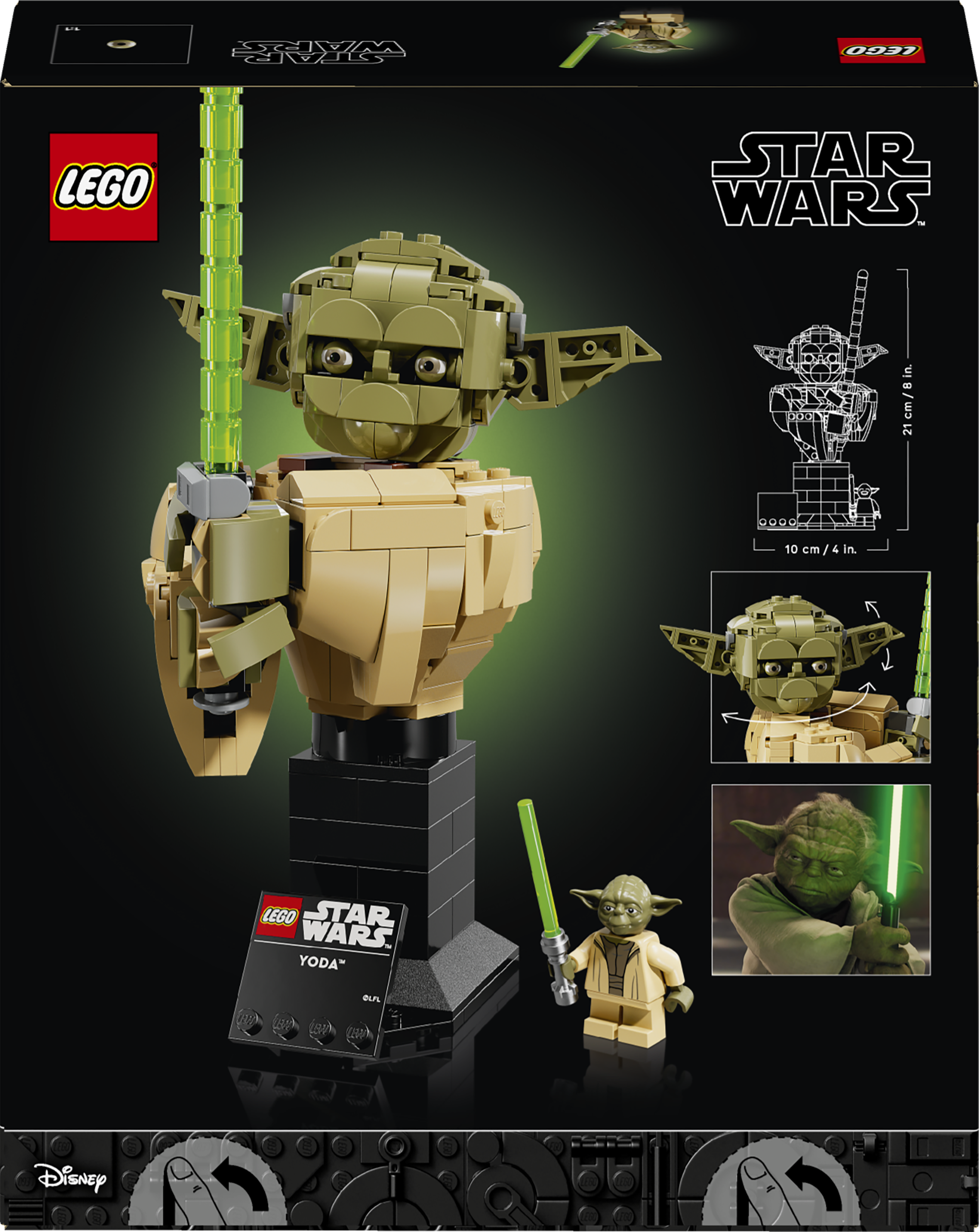 75438 LEGO&reg; Star Wars&trade; Yoda&trade; Bust