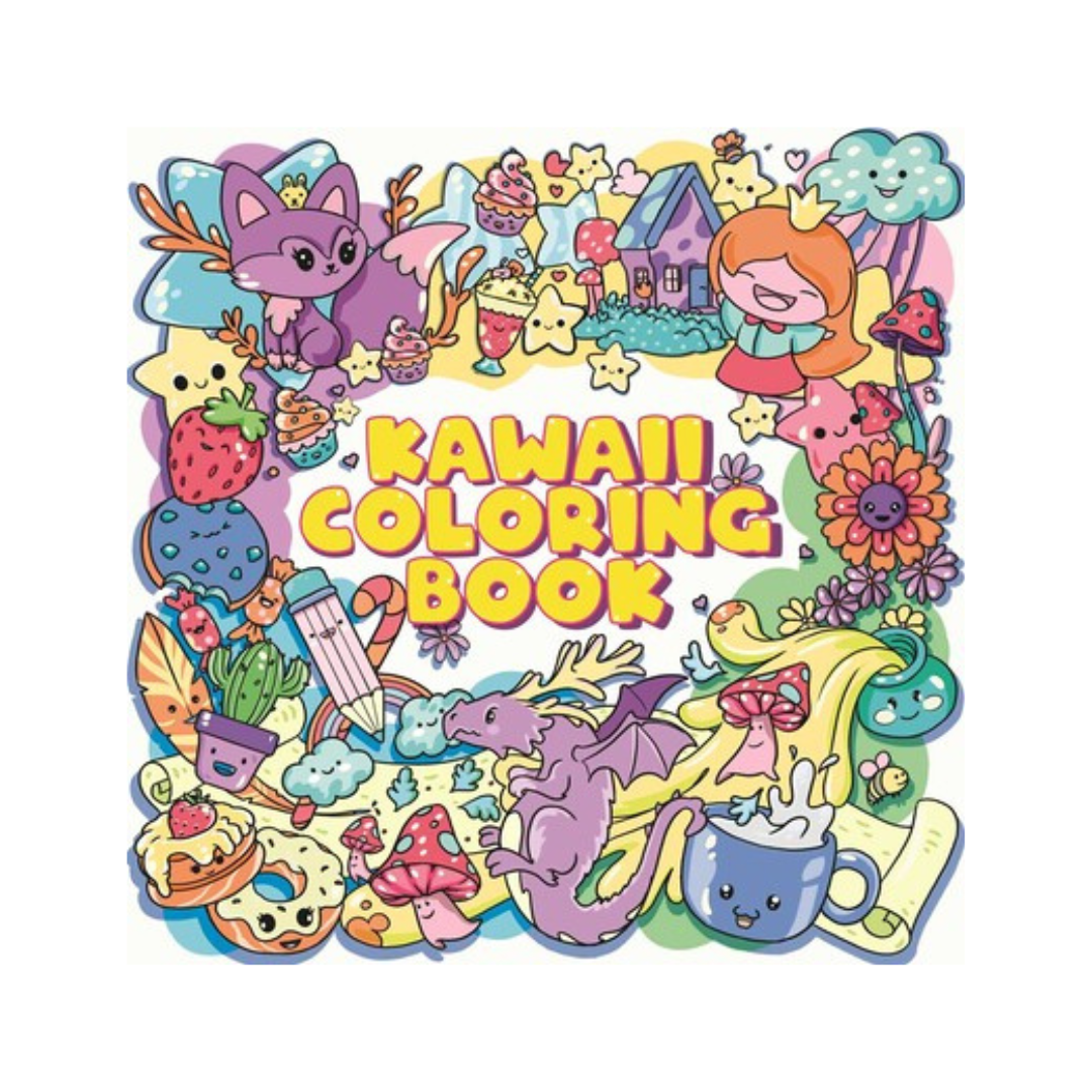 Kawaii Coloring Book: Paperback