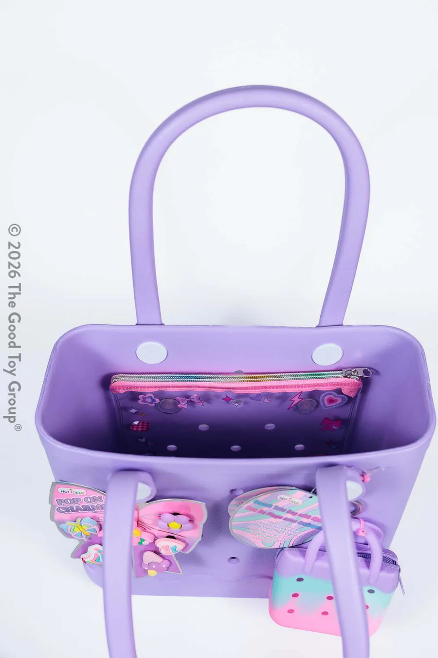 Beach Tote Bag with Charms: Bowtiful