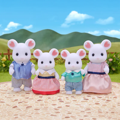 Calico Critters Marshmallow Mouse Family