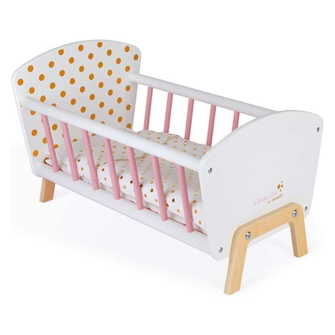 Candy Chic Wooden Doll Bed