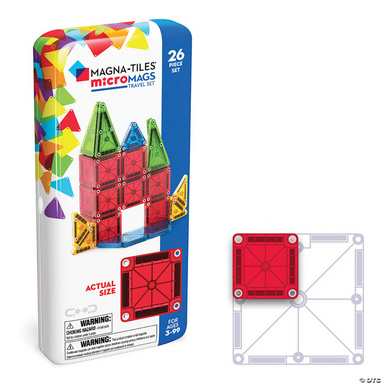 Magna-Tiles: microMAGS 26pc Travel set