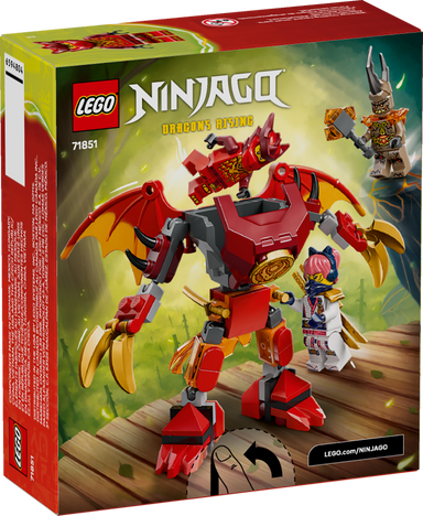 LEGO&reg; NINJAGO&reg; Kai&rsquo;s Dragon Mech Battle Pack, Mech Toy 71851