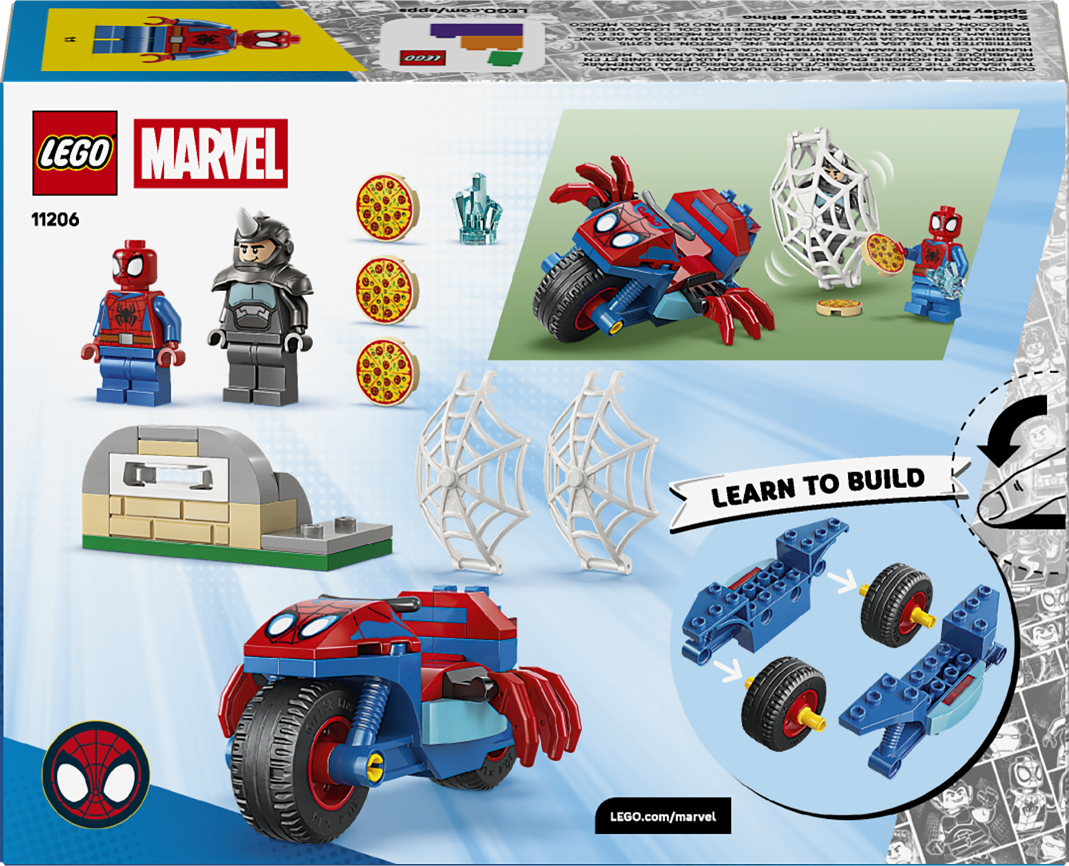 11206LEGO&reg; ǀ Marvel Spidey And His Amazing Friends Spidey on his Motorcycle vs. Rhino