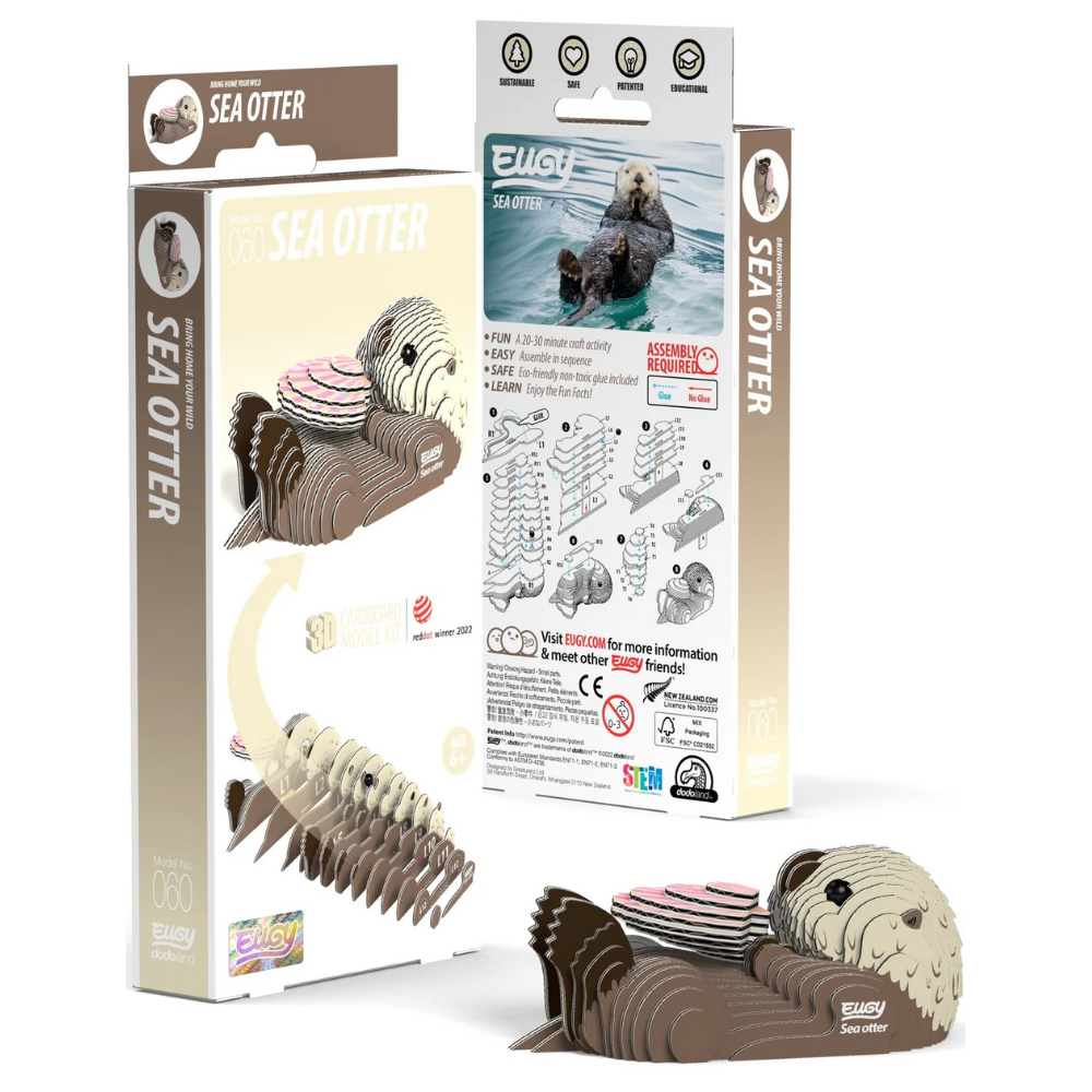 EUGY Sea Otter 3D Puzzle