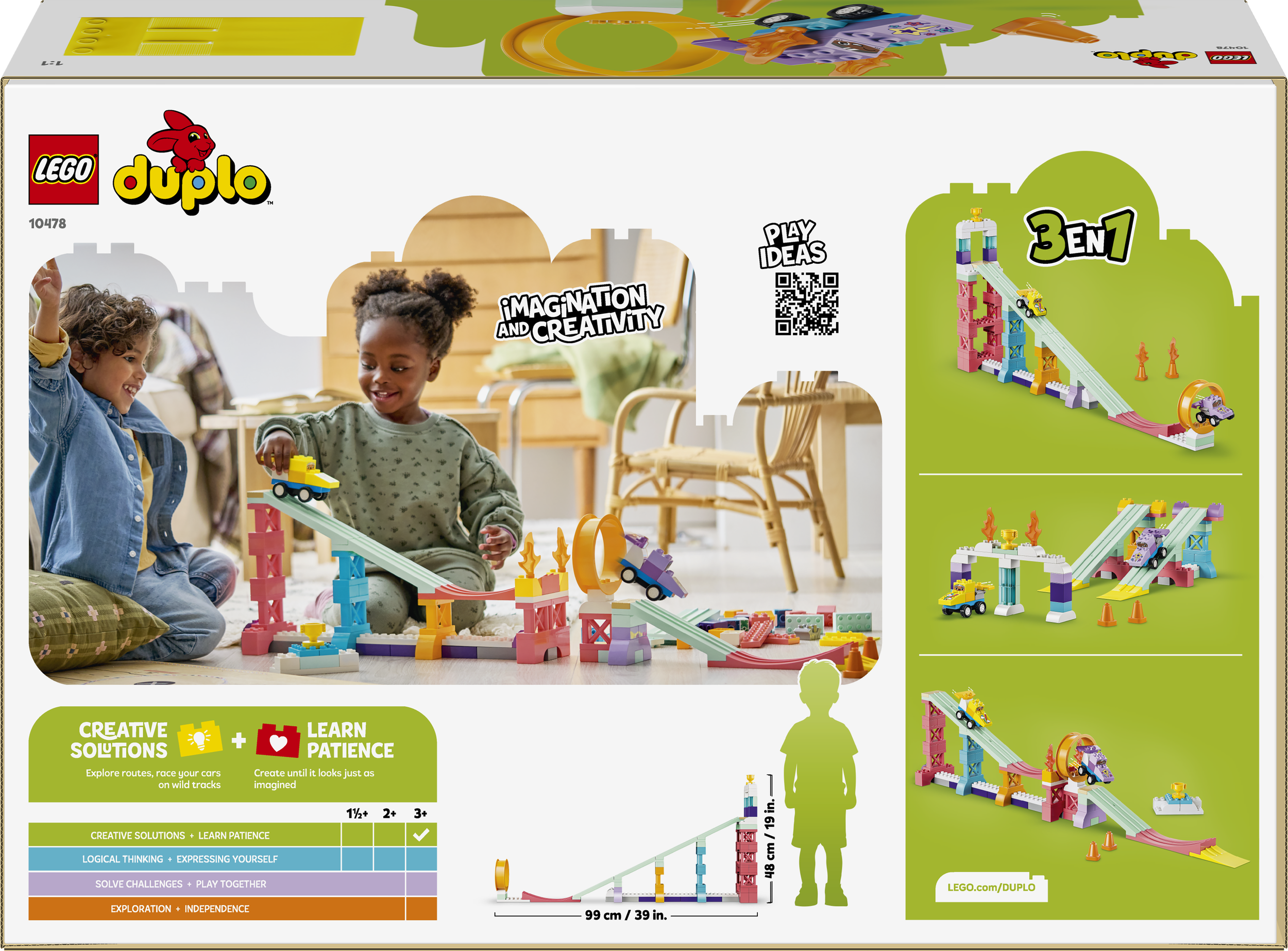 10478 LEGO&reg; DUPLO&reg; Town 3 in 1 Creative Ramps with Vehicles