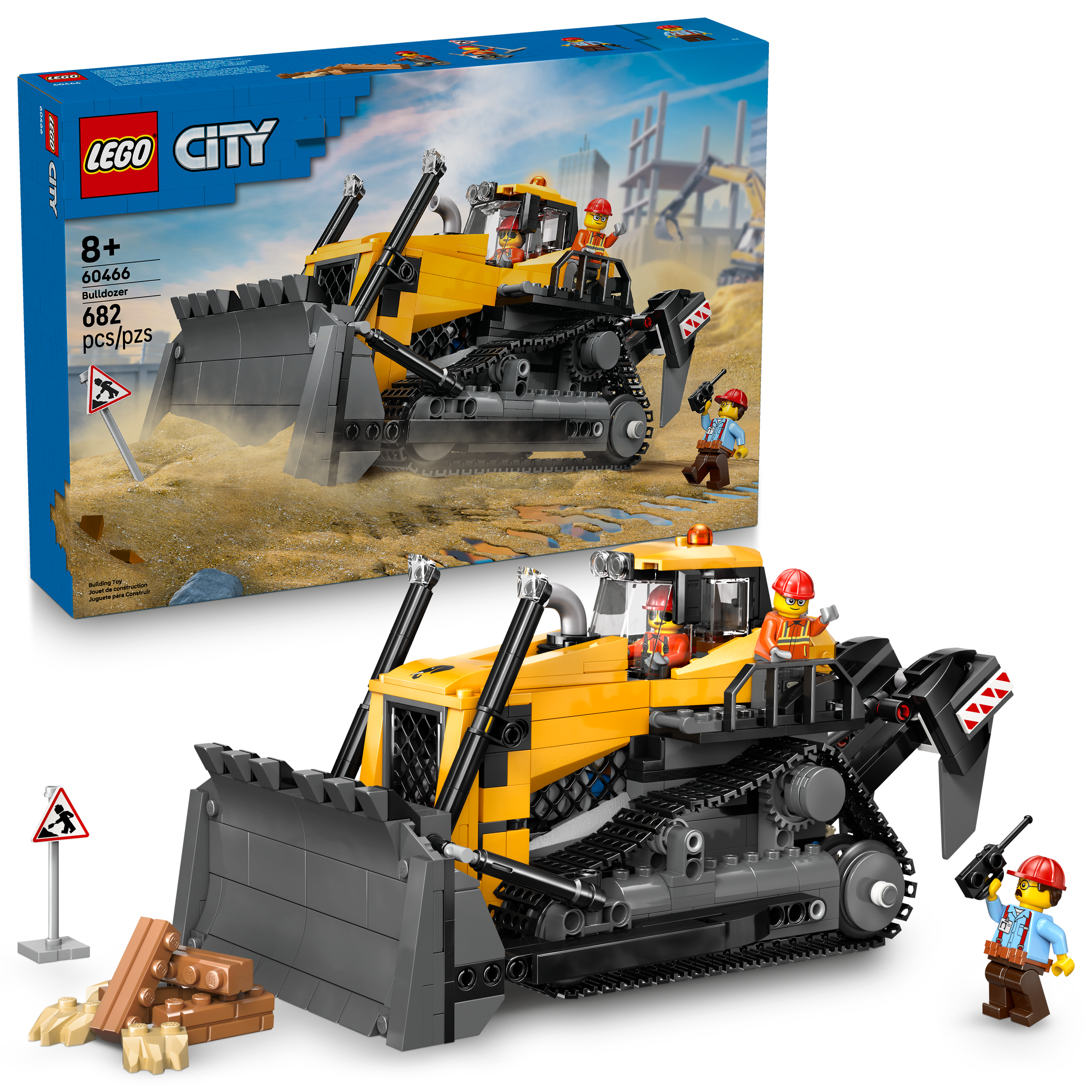 LEGO&reg; City Yellow Bulldozer 60466