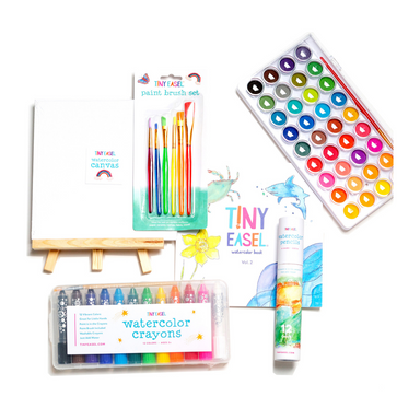 Tiny Easel Painter Essentials set