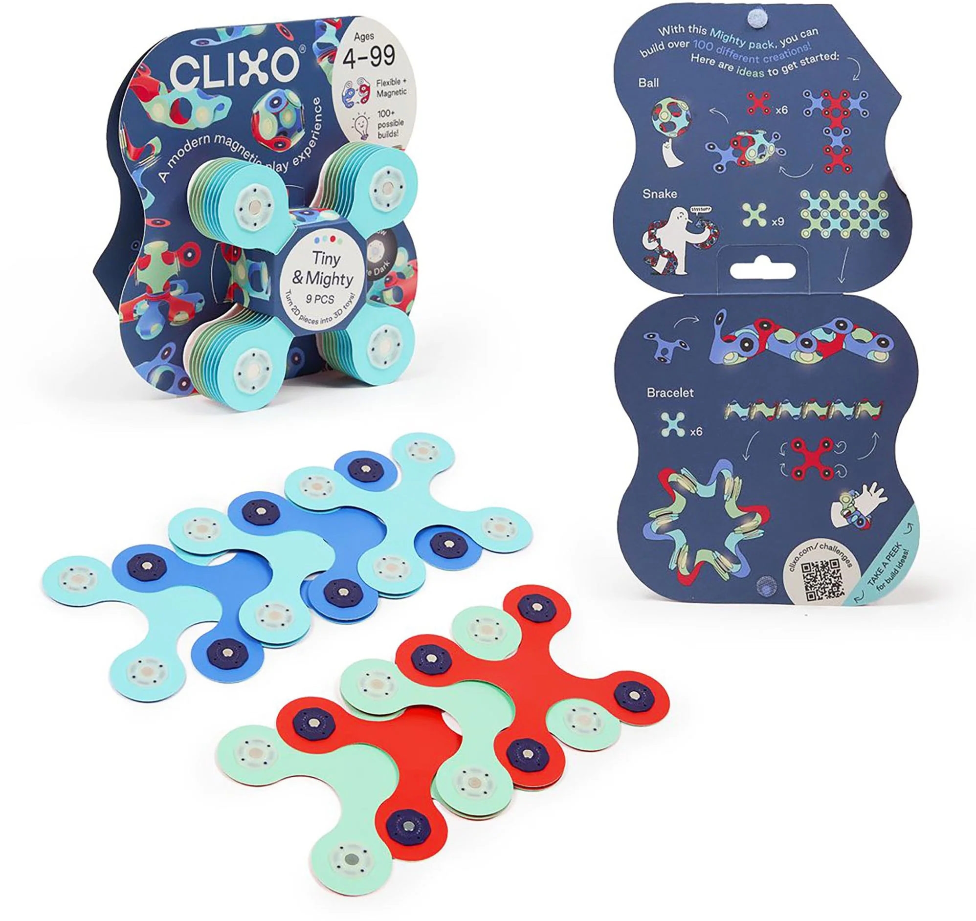 Clixo Tiny &amp; Mighty Magnet Set Asst