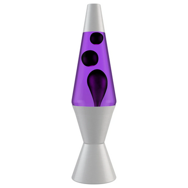 Lava Lamp 14.5in - Black and Purple