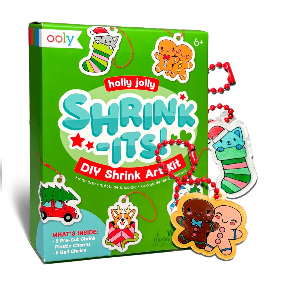 Shrink-Its! Mini DIY Shrink Art Kit: Holly Jolly