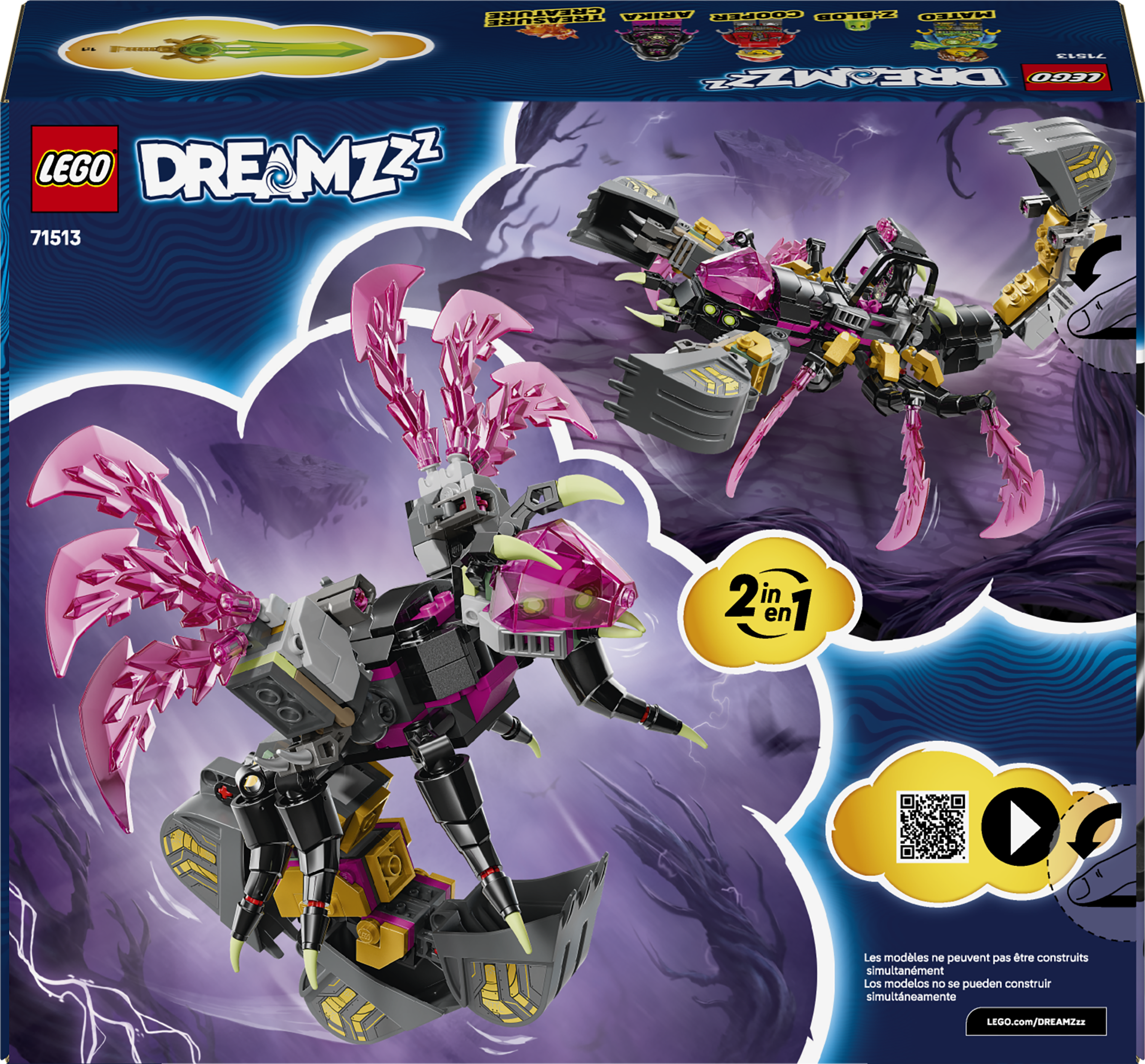 LEGO&reg; DREAMZzz&trade; Nightmare Scorpion Digger Building Toy 71513
