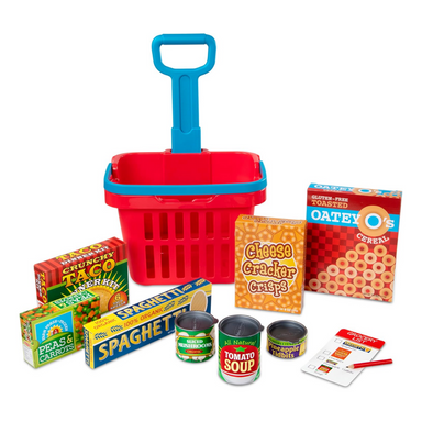 Play Grocery Basket w/ Groceries