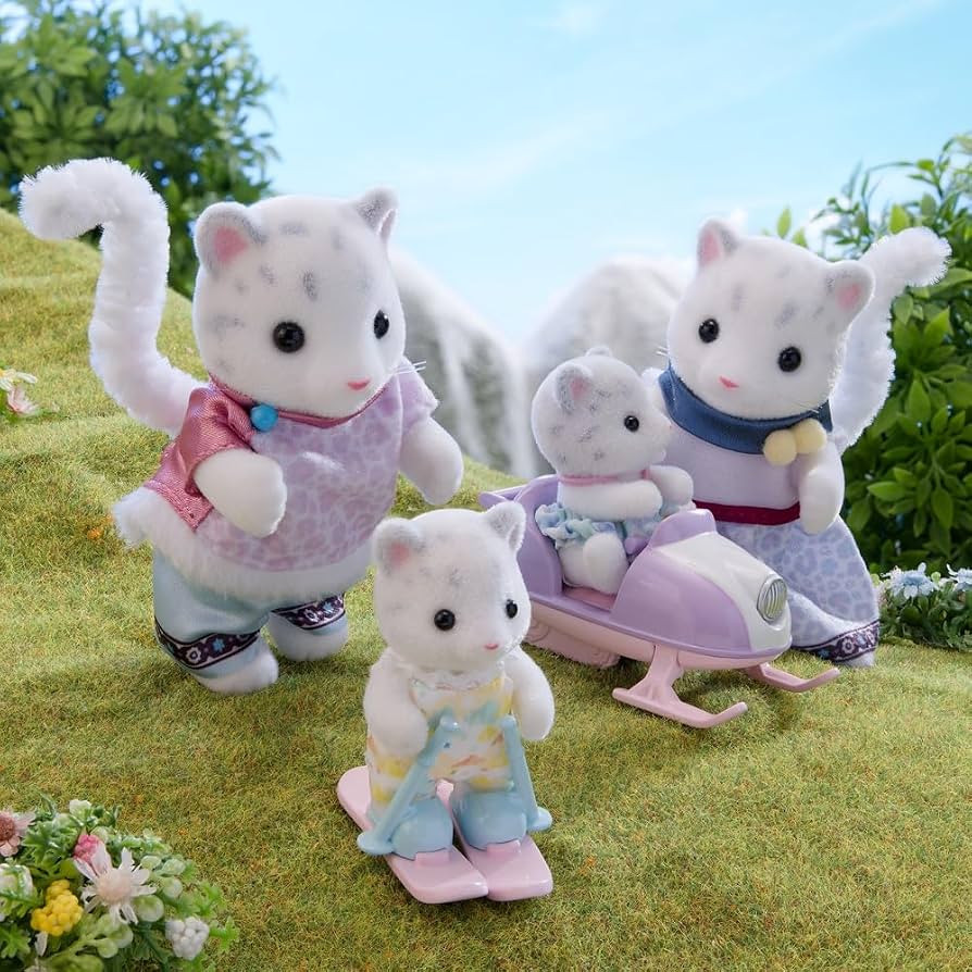 Calico Critters Snow Leopard Family