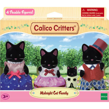 Calico Critters Midnight Cat Family