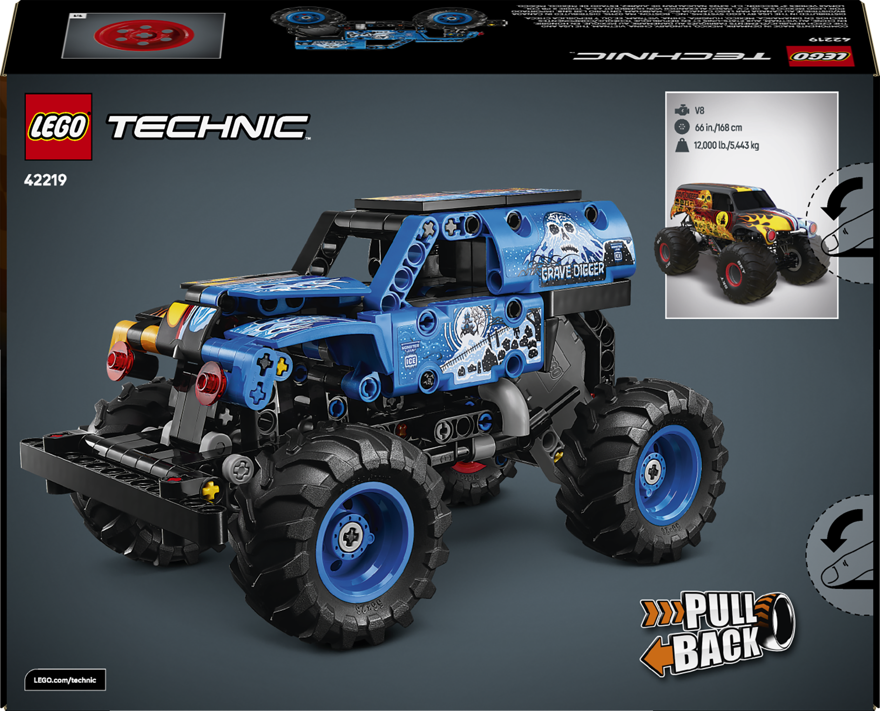 42219 LEGO&reg; Technic&trade; Monster Jam&trade; Grave Digger&trade; Fire and Ice
