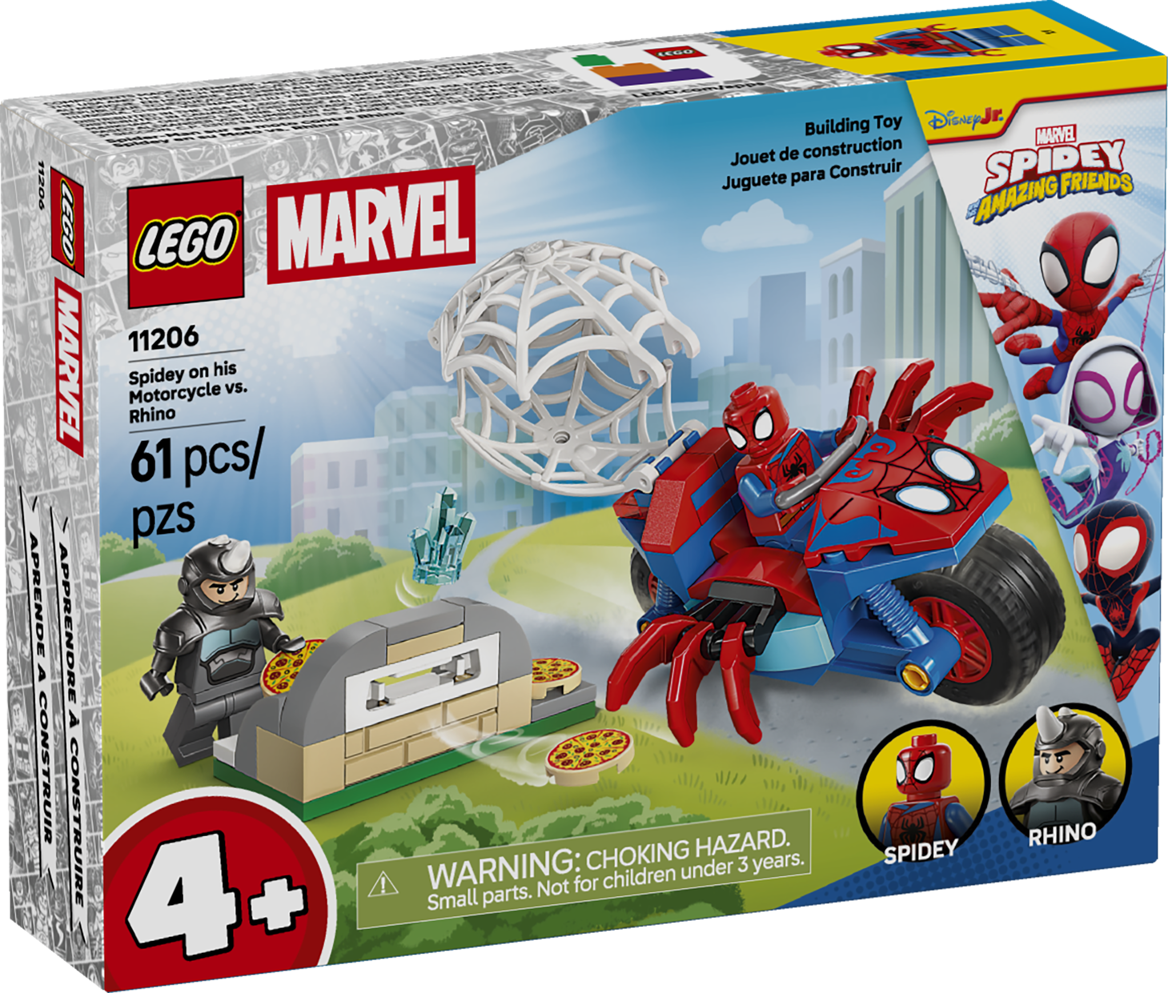 11206LEGO&reg; ǀ Marvel Spidey And His Amazing Friends Spidey on his Motorcycle vs. Rhino