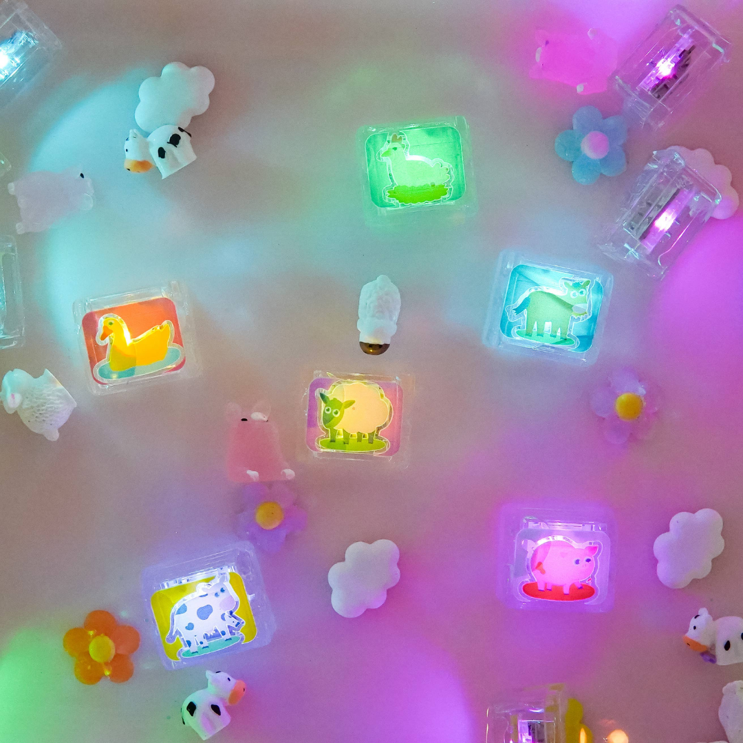 6pk Glo Pals Bath Cube: Farm