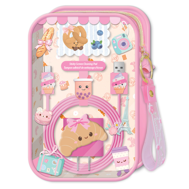On the Go Charging Cable Bundle: French Pastry