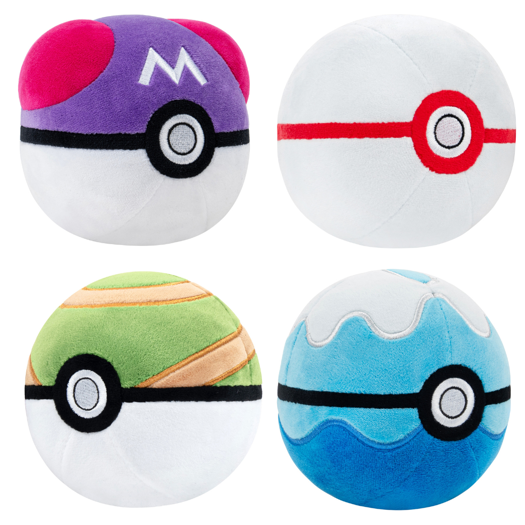 Pokemon Poke Ball Plush - asst