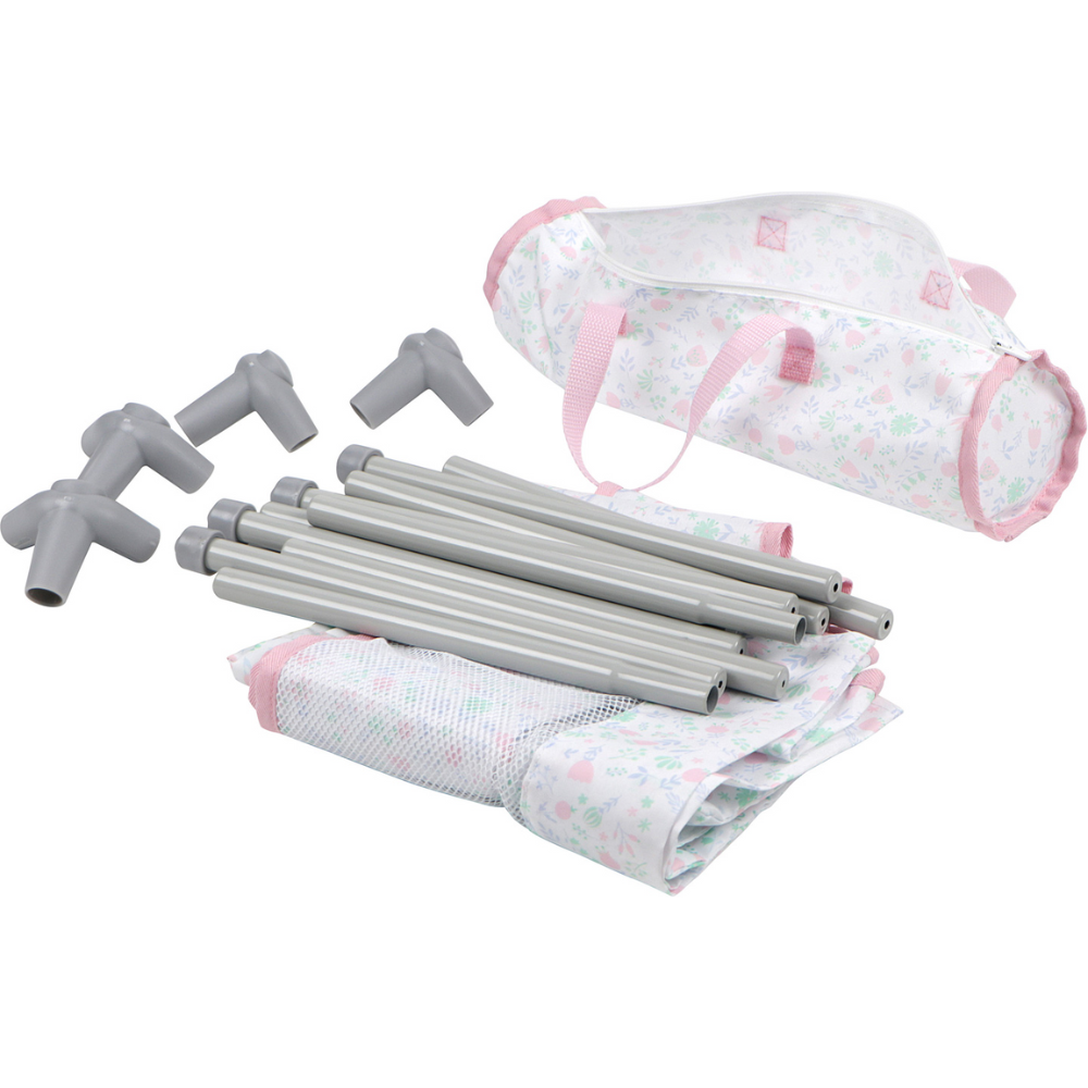 Berenguer Boutique Folding Doll Crib/Playpen with Travel Bag