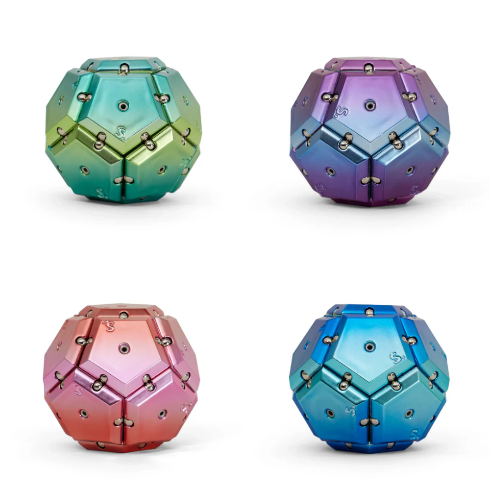 Geode Chrome Magnetic Fidget Set Asst.