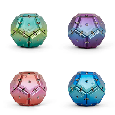 Geode Chrome Magnetic Fidget Set Asst.