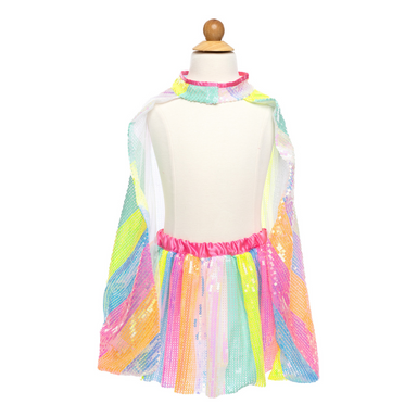 Stripy Sequins Cape - size 4/6