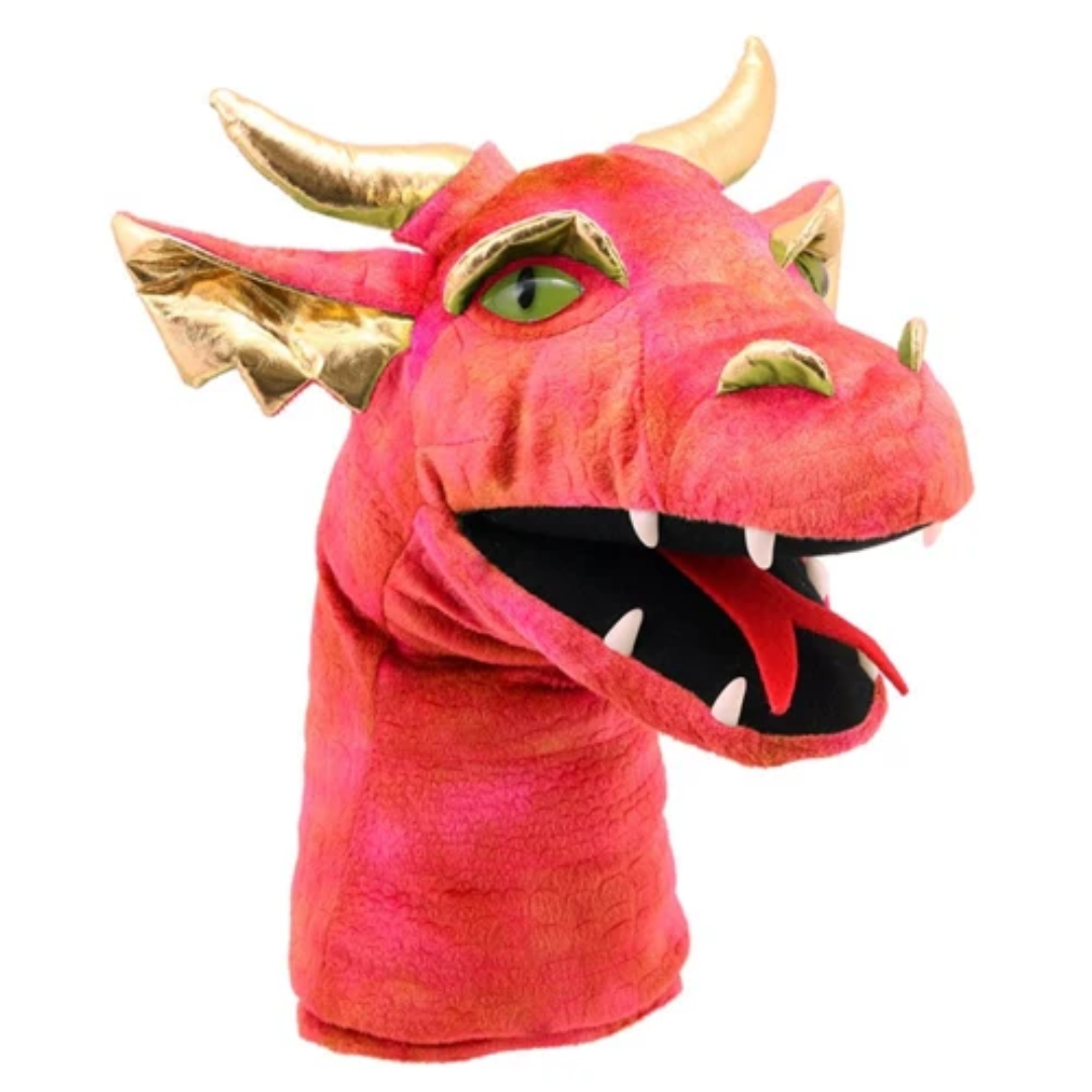 Large Dragon Head Puppet Red