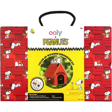 OOLY x Peanuts Color-in Wooden Birdhouse Kit