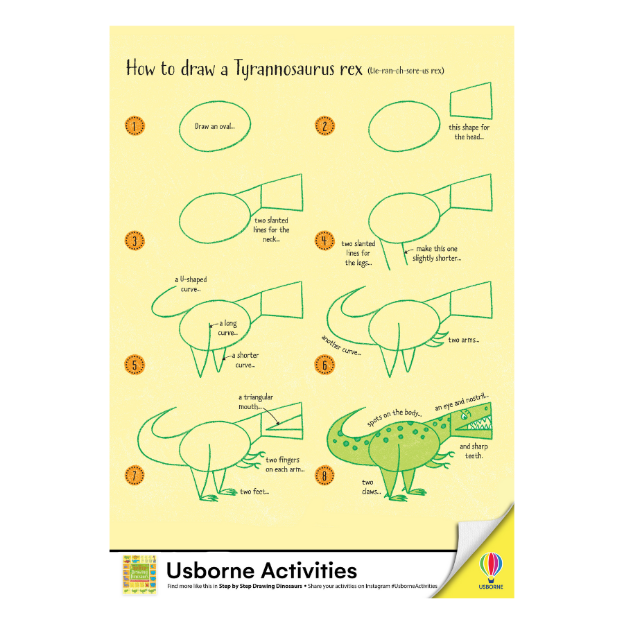 Step By Step Drawing Dinosaurs