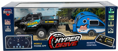 Hyper Drive RC Mini 6x6 Truck with Trailer