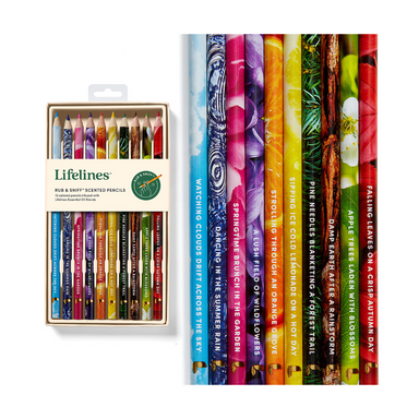 Lifeline Rub &amp; Sniff Scented Colored Pencils 10pk