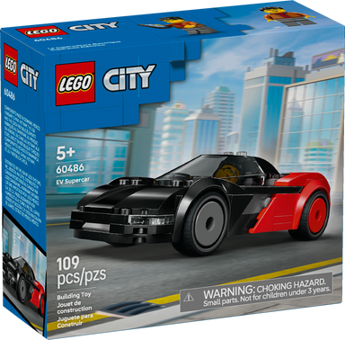 LEGO&reg; City EV Supercar Toy Building Kit and Minifigure 60486