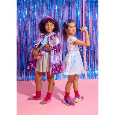 5th Avenue Purple Pailette Cape Size 4/6