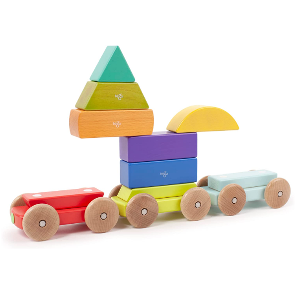 Rainbow Shape Train Magnetic Blocks